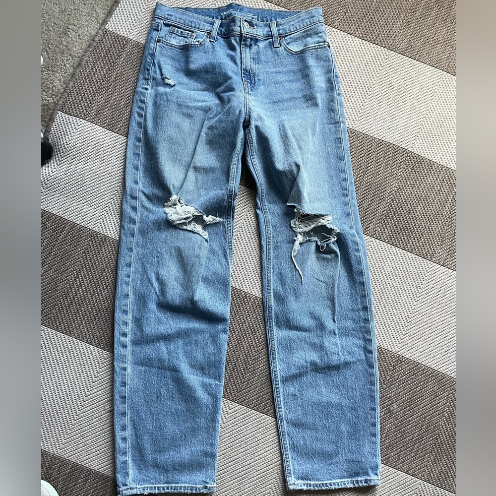 Old Navy Blue Straight Leg Jeans Classic Fit